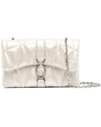 Versace - Borsa Kleio Mini Metallizzata A Trapunta - Lyst