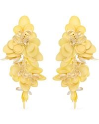 Oscar de la Renta - Cascade Sequin-Embellished Earrings - Lyst
