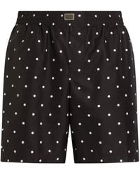 Dolce & Gabbana - Badeshorts mit Polka Dots - Lyst