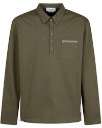 Thom Browne - Chest-Pocket Long-Sleeve Polo Shirt - Lyst