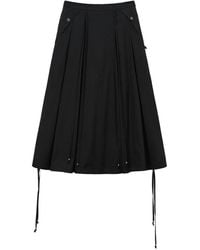Musium Div. - Falda Midi Con Detalle De Cordones - Lyst
