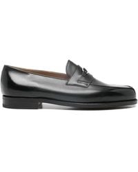 John Lobb - Metal Bar Loafers - Lyst