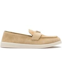 Prada - Loafers Saint Tropez Aus Veloursleder - Lyst