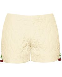ANOUKI - Quilted Shorts - Lyst