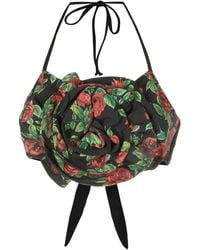 Amir Slama - Floral-Appliqué Crop Top - Lyst