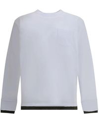 Sacai - Pocket Long-Sleeve T-Shirt - Lyst