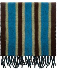 Lanvin - Bufanda a rayas con flecos - Lyst