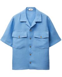 Versace - Linen Shirt - Lyst