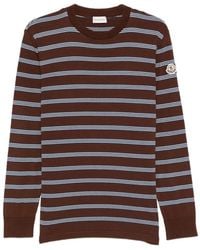 Moncler - Striped Crew-Neck T-Shirt - Lyst