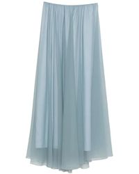 forte_forte - Chiffon Long Skirt - Lyst