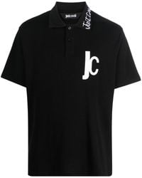 Just Cavalli - Logo-print Cotton Polo Shirt - Lyst