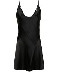 Maison Margiela - Four-stitch Logo Satin Playsuit - Lyst