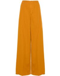 Forte Forte - Pressed-crease Wide Trousers - Lyst