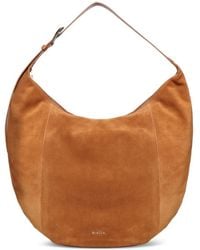 BIASIA - Zip Suede Shoulder Bag - Lyst