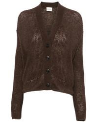 Closed - Ribbed-Knit V-Neck Cardigan - Lyst
