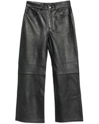 Haikure - Winny Leather Five-Pocket Trousers - Lyst