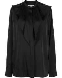 Jil Sander - Ruffled Long-Sleeve Blouse - Lyst