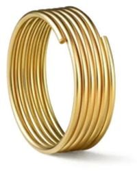 Shihara - 18Kt Stack Hoop 02 Earring - Lyst