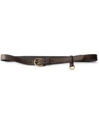 Prada - Buckle-Detail Leather Belt - Lyst