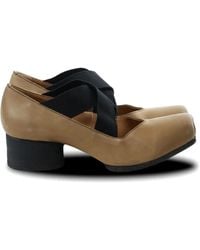 Uma Wang - Cross-Strap Square-Toe Pumps - Lyst