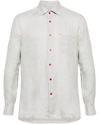 Kiton - Spread-collar Linen Shirt - Lyst