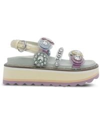 Kurt Geiger - Octavia Sling Platform Sandals - Lyst