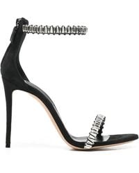 Casadei - Crystal-Embellished Stiletto Sandals - Lyst
