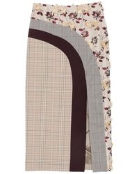 Antonio Marras - Patchwork Floral-Print Midi Skirt - Lyst