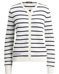 Ralph Lauren - Striped Cardigan - Lyst