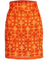 Silvia Tcherassi - Idalia Crochet-knit Miniskirt - Lyst