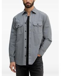 ARMANI EXCHANGE - Ripstop Flap-Pocket Shirt - Lyst