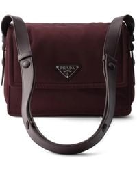 Prada - Sac Bandoulière Rembourré Traveller Re-Nylon - Lyst