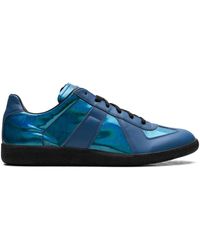Maison Margiela - Replica "blue Iridescent" Low-top Sneakers - Lyst