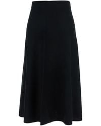 Allude - Knit Flared A-Line Skirt - Lyst