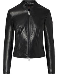 Peuterey - Lover 07 Zip-Up Leather Jacket - Lyst