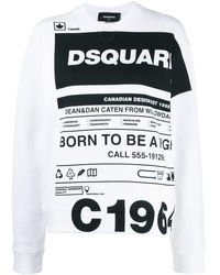 DSquared² - Camiseta con estampado de logo y eslogan - Lyst