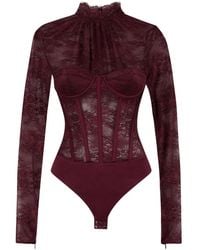 retroféte - Valentina Lace Bodysuit - Lyst
