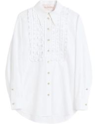 Valentino Garavani - Camisa de algodón y popelina - Lyst