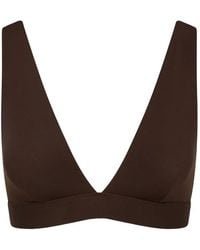 Bondi Born - Lya Plunge-Neck Bikini Top - Lyst