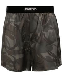 Tom Ford - Camouflage-Pattern Silk Boxer Briefs - Lyst