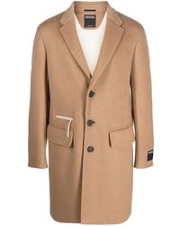 ZEGNA - Zip-Pocket Single-Breasted Coat - Lyst