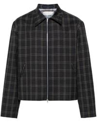 Our Legacy - Black Mini Check Shirt Jacket - Lyst