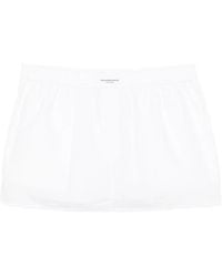 Alexander Wang - Mini Logo-Patch Boxer-Style Shorts - Lyst