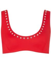 Let's Swim - Studded Bikini Top - Lyst
