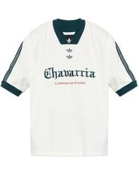 adidas - X Willy Chavarria Logo-Print V-Neck T-Shirt - Lyst