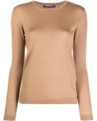 Ralph Lauren - Cashmere Jersey-Ls Cn-Long Sleeve-Sweater - Lyst
