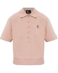 Moncler - Logo-Patch Cotton Polo Shirt - Lyst