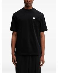 Fred Perry - Logo-Embroidered Pocket T-Shirt - Lyst
