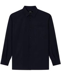 A.P.C. - Button-Up Chest-Pocket Jacket - Lyst