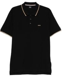 BOSS - Cotton-Piqué Polo Shirt With Contrast Tipping - Lyst
